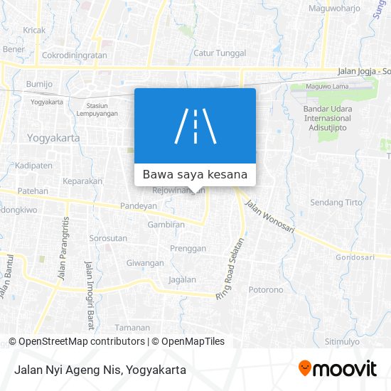 Peta Jalan Nyi Ageng Nis