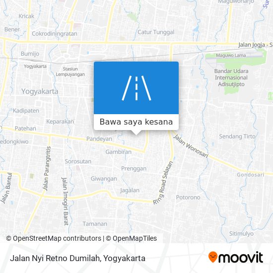 Peta Jalan Nyi Retno Dumilah