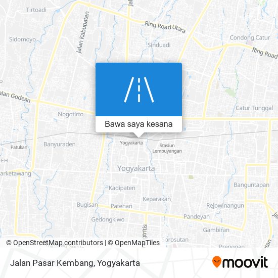 Peta Jalan Pasar Kembang