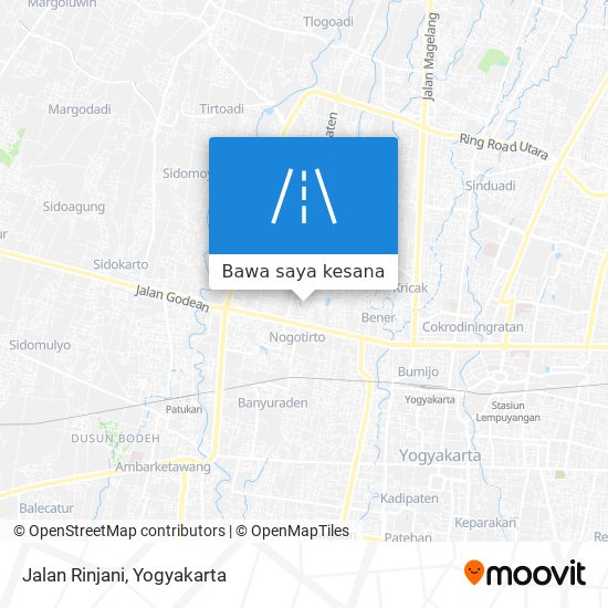 Peta Jalan Rinjani