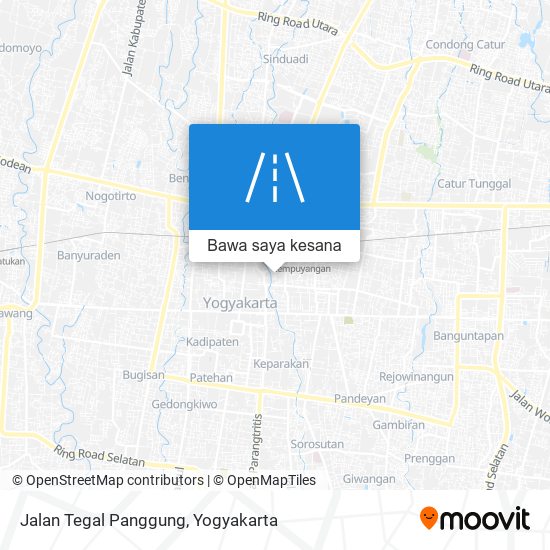 Peta Jalan Tegal Panggung