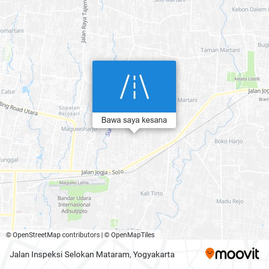 Peta Jalan Inspeksi Selokan Mataram