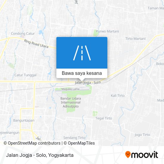 Peta Jalan Jogja - Solo