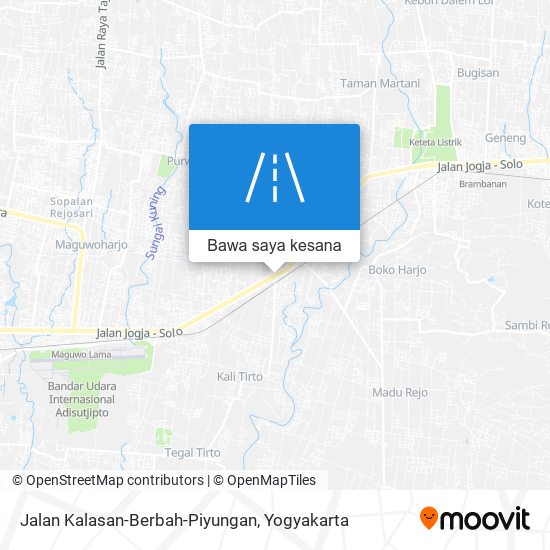 Peta Jalan Kalasan-Berbah-Piyungan