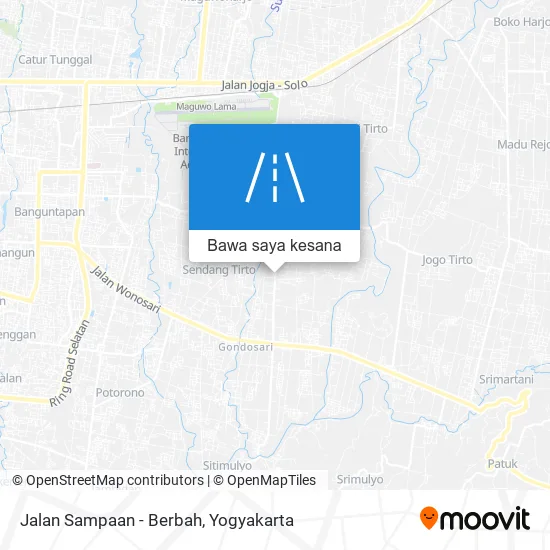 Peta Jalan Sampaan - Berbah