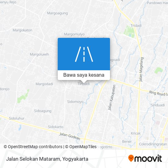 Peta Jalan Selokan Mataram