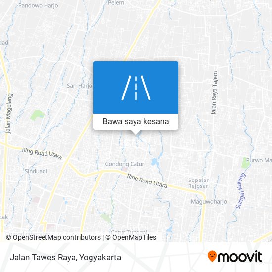 Peta Jalan Tawes Raya