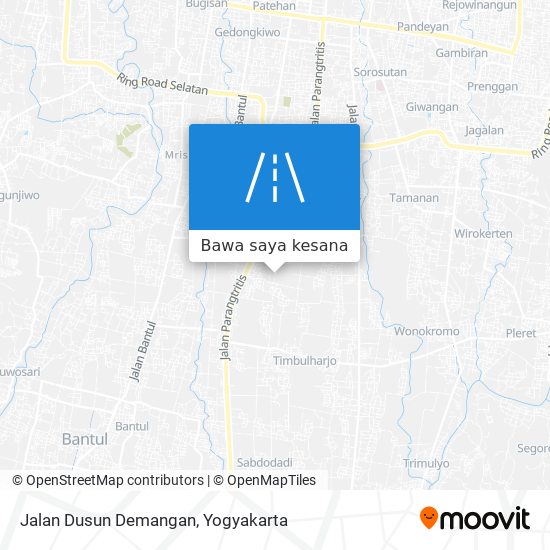 Peta Jalan Dusun Demangan