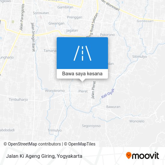 Peta Jalan Ki Ageng Giring