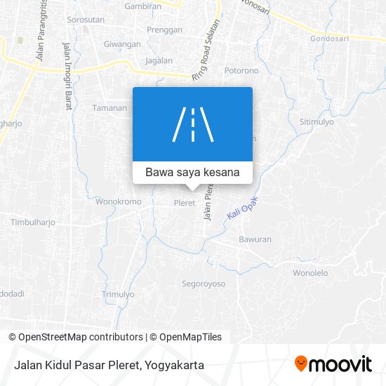 Peta Jalan Kidul Pasar Pleret