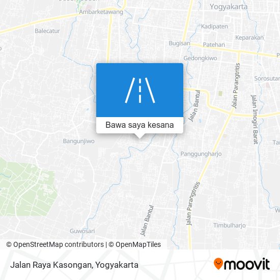 Peta Jalan Raya Kasongan