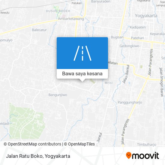 Peta Jalan Ratu Boko