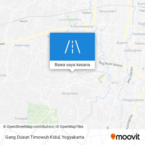 Peta Gang Dusun Timowuh Kidul