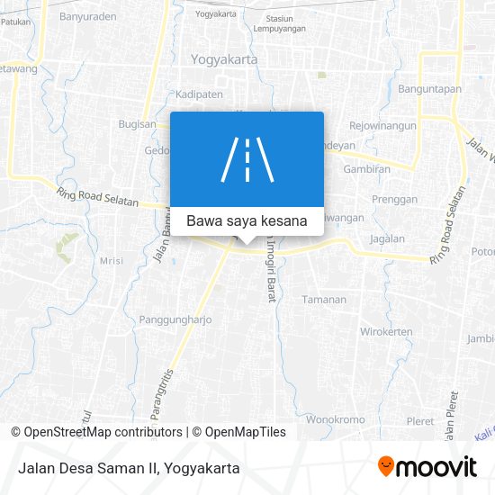 Peta Jalan Desa Saman II