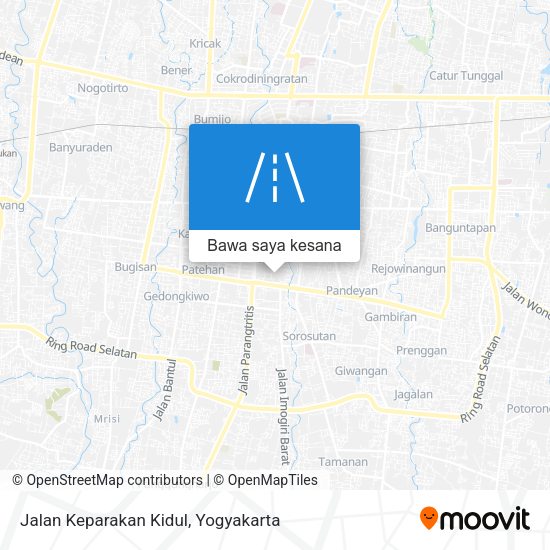 Peta Jalan Keparakan Kidul