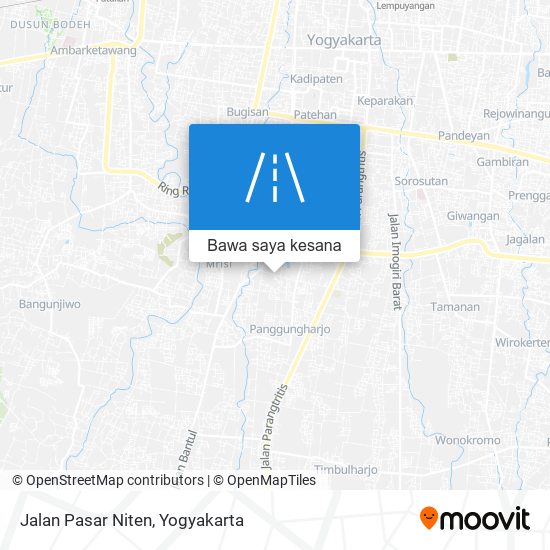 Peta Jalan Pasar Niten