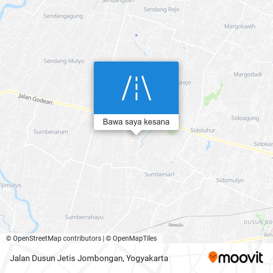 Peta Jalan Dusun Jetis Jombongan