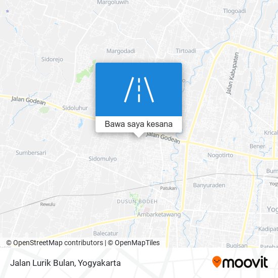 Peta Jalan Lurik Bulan