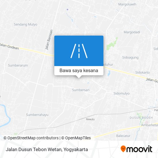 Peta Jalan Dusun Tebon Wetan