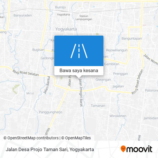 Peta Jalan Desa Projo Taman Sari