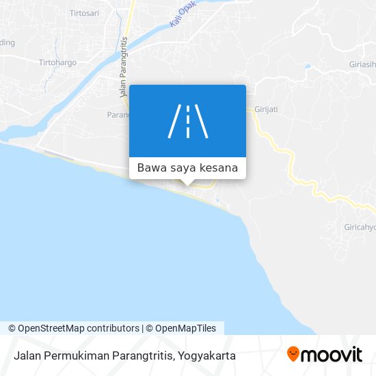 Peta Jalan Permukiman Parangtritis