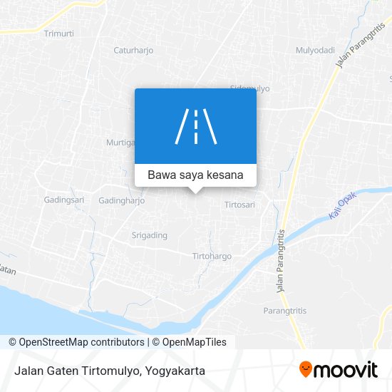 Peta Jalan Gaten Tirtomulyo