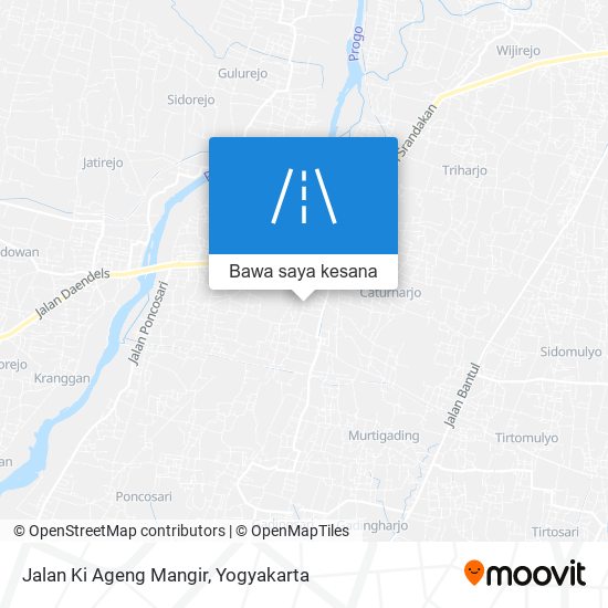 Peta Jalan Ki Ageng Mangir