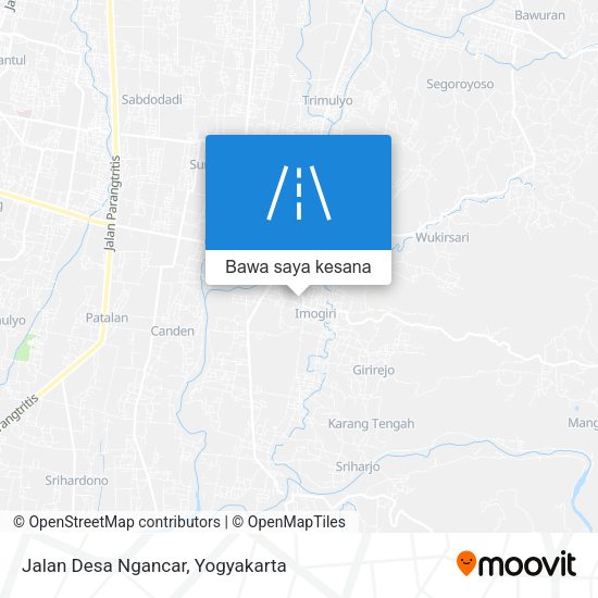 Peta Jalan Desa Ngancar