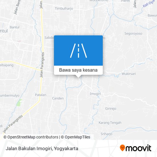 Peta Jalan Bakulan Imogiri