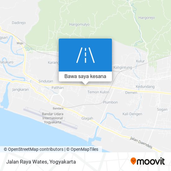 Peta Jalan Raya Wates