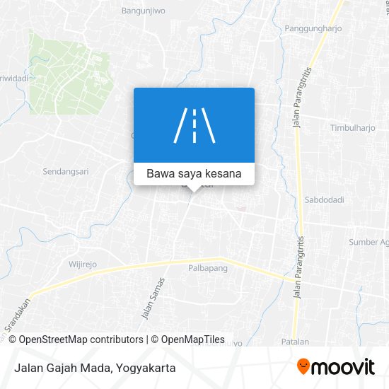 Peta Jalan Gajah Mada