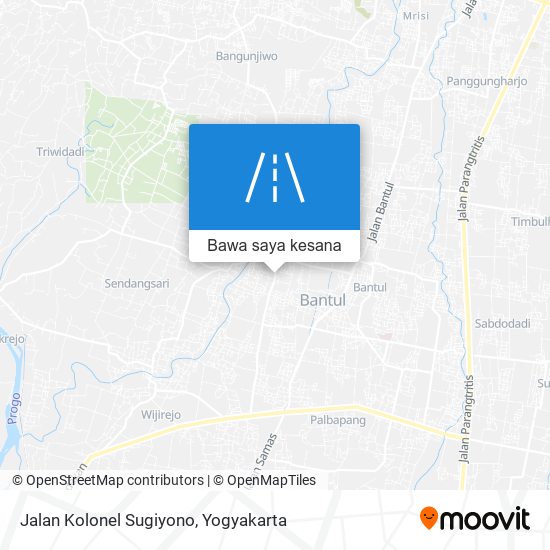 Peta Jalan Kolonel Sugiyono