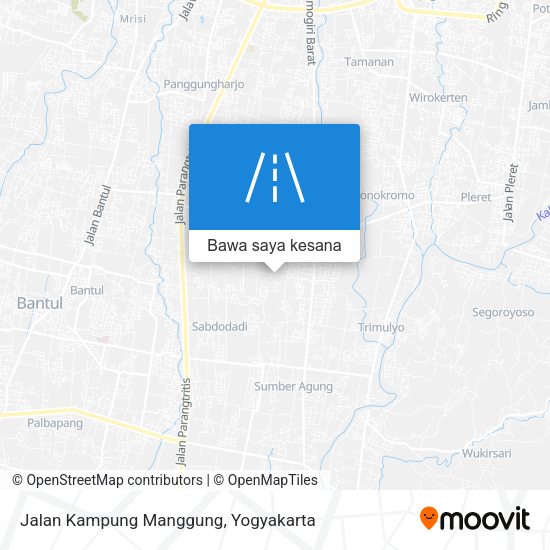 Peta Jalan Kampung Manggung