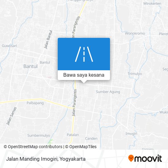 Peta Jalan Manding Imogiri