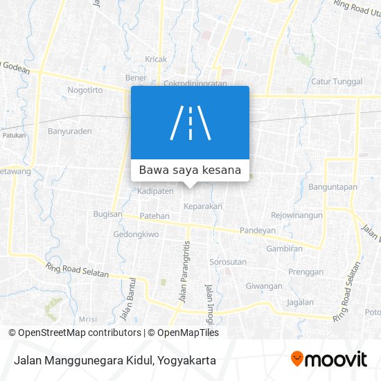 Peta Jalan Manggunegara Kidul