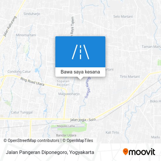 Peta Jalan Pangeran Diponegoro