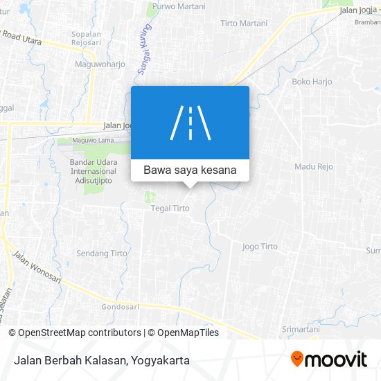 Peta Jalan Berbah Kalasan