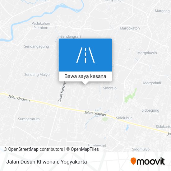 Peta Jalan Dusun Kliwonan
