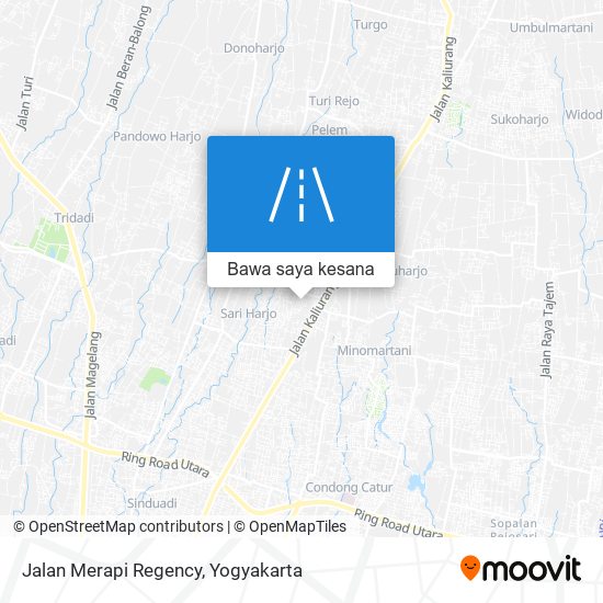 Peta Jalan Merapi Regency