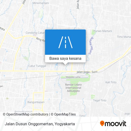 Peta Jalan Dusun Onggomertan