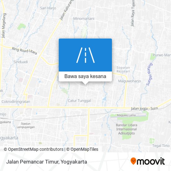 Peta Jalan Pemancar Timur