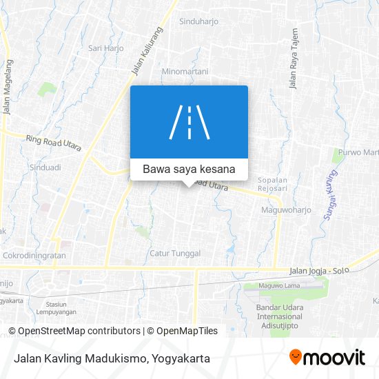 Peta Jalan Kavling Madukismo