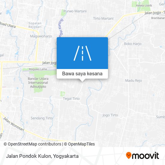 Peta Jalan Pondok Kulon