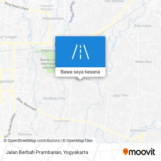 Peta Jalan Berbah Prambanan