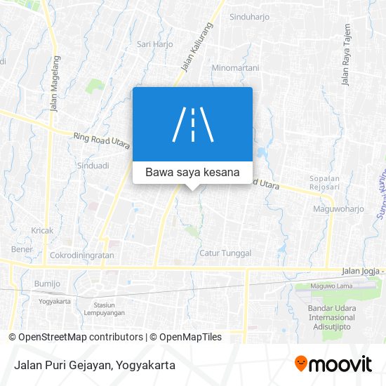 Peta Jalan Puri Gejayan