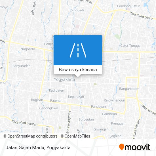 Peta Jalan Gajah Mada