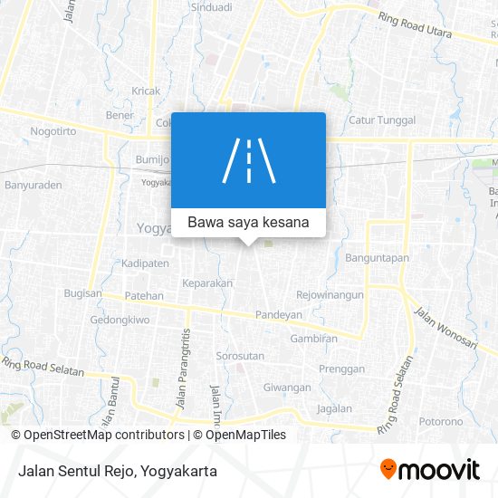 Peta Jalan Sentul Rejo