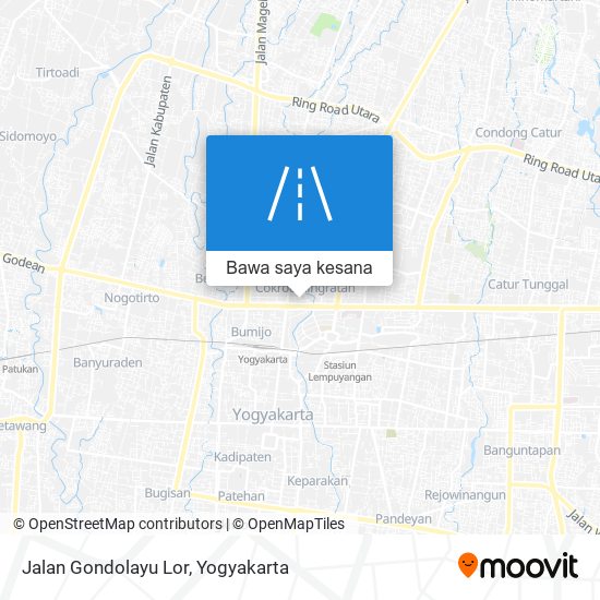 Peta Jalan Gondolayu Lor