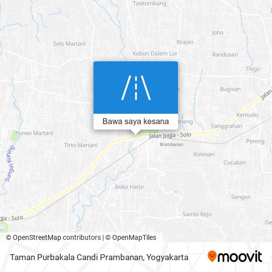 Peta Taman Purbakala Candi Prambanan