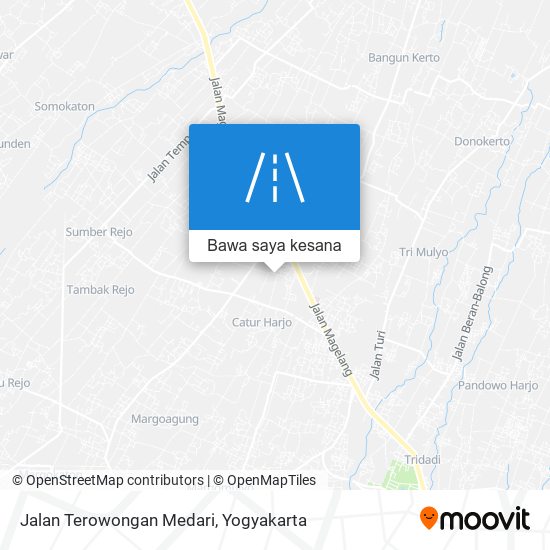 Peta Jalan Terowongan Medari